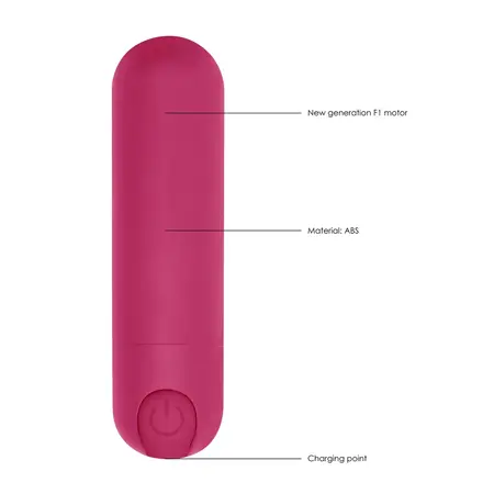 Shots Be Good Tonight 10-Funkcija Kompaktni Bullet Vibrator Crni 7.7cm