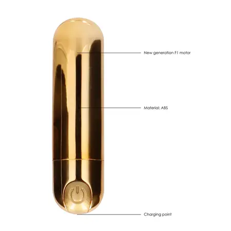 Shots Be Good Tonight 10-Mode Mini Bullet Vibrator, Black, 7.7cm