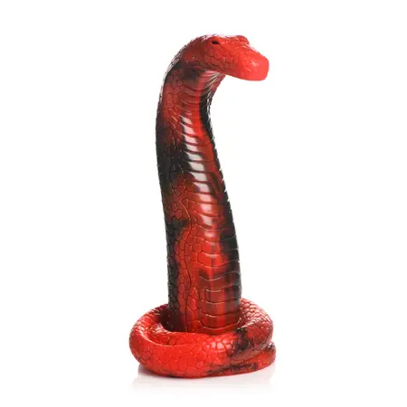 Creature Cocks King Cobra Silicone Model Red - Suction Cup Flexible Design