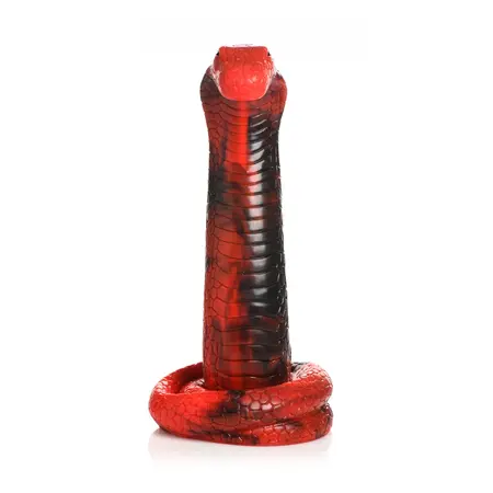 Creature Cocks King Cobra Silicone Model Red - Suction Cup Flexible Design