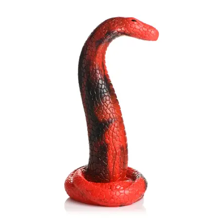 Creature Cocks King Cobra Silicone Model Red - Suction Cup Flexible Design