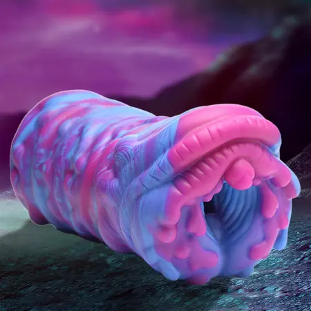XR Brands Cyclone Silicone Alien Fantasy Device Purple Large