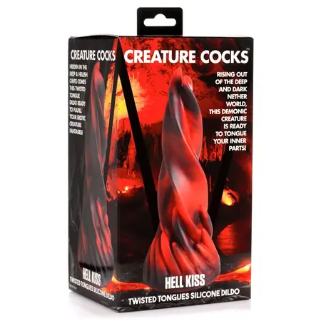 Hell Kiss Silikonska Intimna Mašina za Jezik Crvena 21 cm Premium Materijal