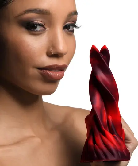 Hell Kiss Silikonska Intimna Mašina za Jezik Crvena 21 cm Premium Materijal
