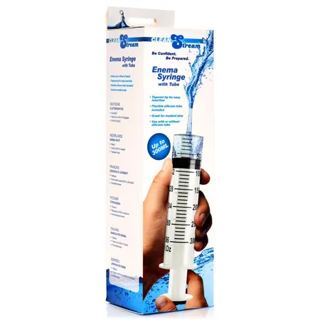 XR Brands CleanStream 300ml Hygiene Syringe with Flexible Tube