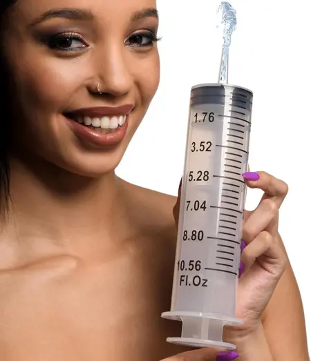XR Brands CleanStream 300ml Hygiene Syringe with Flexible Tube