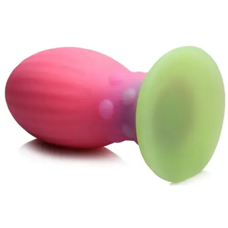 Creature Cocks Xeno Silikonsko Jaje koje Svetli u Mraku XL Roze