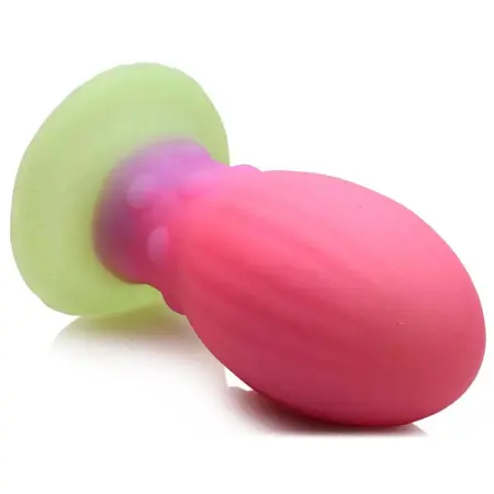 Creature Cocks Xeno Jaje Silikonsko koje Svetli u Mraku Roze Srednje