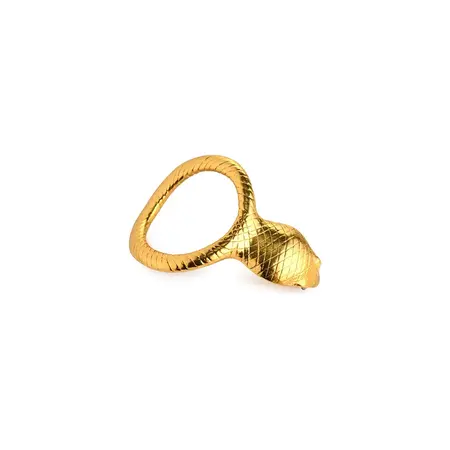 Master Series Cobra King Gold Anatomical Metal Ring