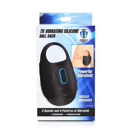 XR Brands Master Series Vibrirajući Silikonski Intimni Prsten Crni USB
