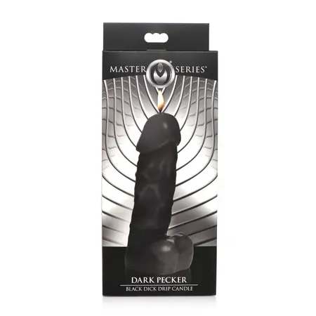 XR Brands Dark Drip Black Candle Unscented Moisturizing Wax Play