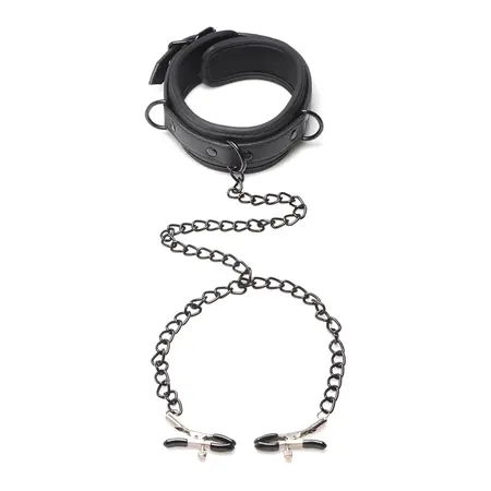 XR Brands Collared Temptress Podesiva Neoprenska Ogričica sa Lancima