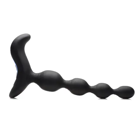 XR Brands Silicone Remote-Controlled Anal Beads Vibration & E-Stim 4-Step