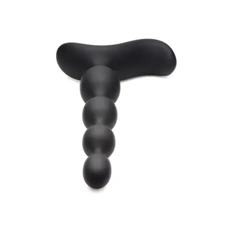 XR Brands Silicone Remote-Controlled Anal Beads Vibration & E-Stim 4-Step