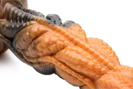 Ravager Silikonski Intimni Tentakl Model - Mermerno Crveno-Narandžasti, Talasasta Tekstura