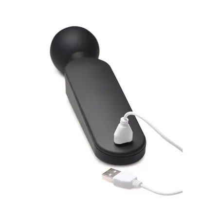 XR Brands Thunder Wand Silicone Heating Massager, 6 Speeds, Display