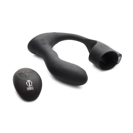 XR Brands Silicone Prostate Plug & Support Ring with Remote Control