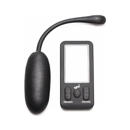 BANG! Platinum Series Plush Silicone Vibrating Egg with Remote - Silver