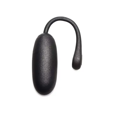 BANG! Platinum Series Plush Silicone Vibrating Egg with Remote - Silver