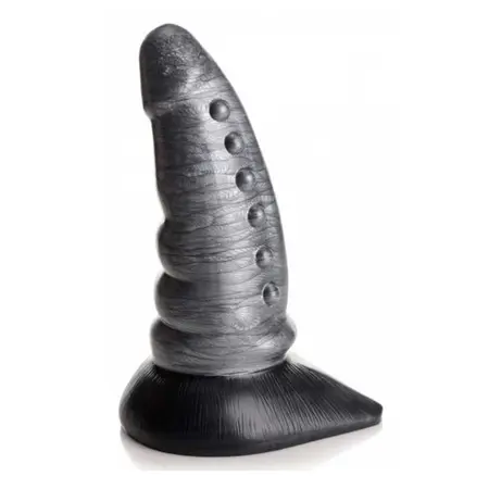 Beastly silikonski model suženi kvrgavi sa usisnom bazom 21 cm