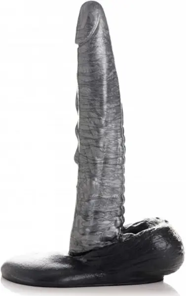 XR Brands The Gargoyle Hard Silicone Model with Textured Surface Black