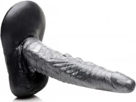 XR Brands The Gargoyle Hard Silicone Model with Textured Surface Black