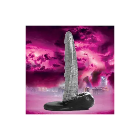 XR Brands The Gargoyle Hard Silicone Model with Textured Surface Black