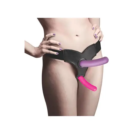 XR Brands Triple Peg Silicone Set with Remote Vibrating System Multi-Size
