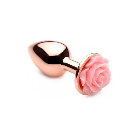 nsnovelties Rose Gold Aluminium Plug Large Pink Flower Tip