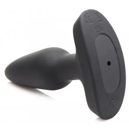 XR Brands Laser LED Plug Small - Remote Control, Red Light, Silicone