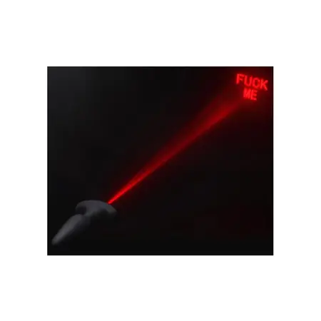 Laser Hart Intimate Plug Small with Remote LED Heart Silicone Red