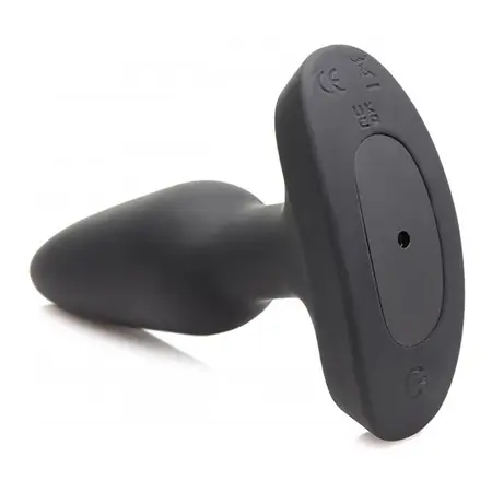 Laser Hart Intimate Plug Small with Remote LED Heart Silicone Red