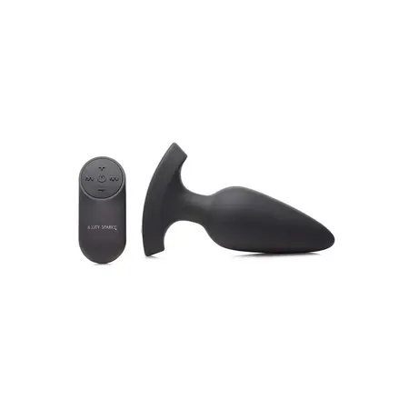 Laser Hart Large Intimate Plug with Remote & LED Heart Light
