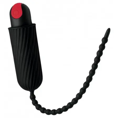 Dark Chain Silicone Intimate Bead Chain with Rechargeable Vibrations