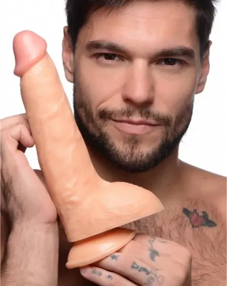 XR Brands Beefy Brad 23cm Anatomical Model with Suction Base, Light