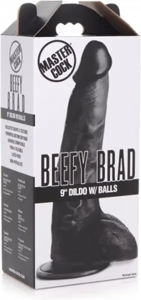 XR Brands Beefy Brad 23 cm intimni model sa usisnom čašom, svetla boja