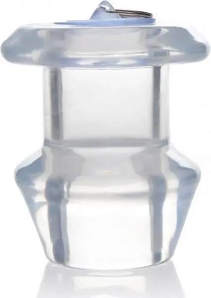 XR Brands Clear Hollow Intimate Dilator Plug Extra Large 4.1in TPE