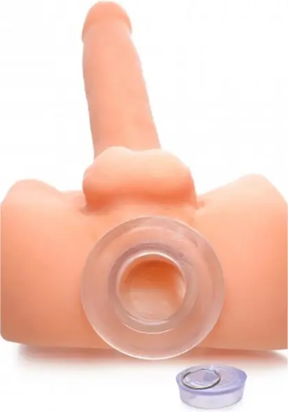 XR Brands Clear Hollow Intimate Dilator Plug Extra Large 4.1in TPE
