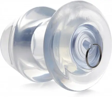 XR Brands Clear Hollow Intimate Dilator Plug Extra Large 4.1in TPE