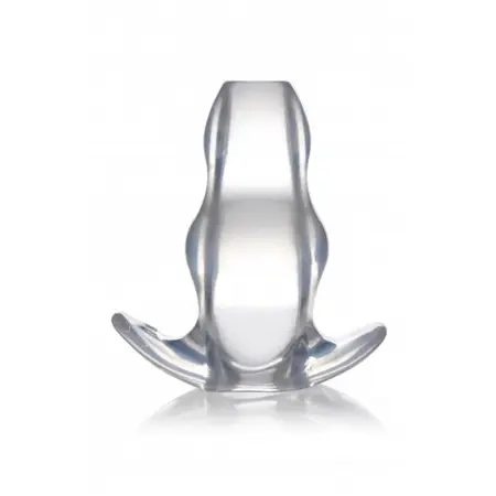Clear View Extra Large Hollow Anal Plug Transparent TPE 5.8''