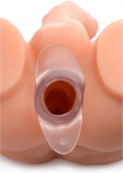 Clear View Extra Large Hollow Anal Plug Transparent TPE 5.8''
