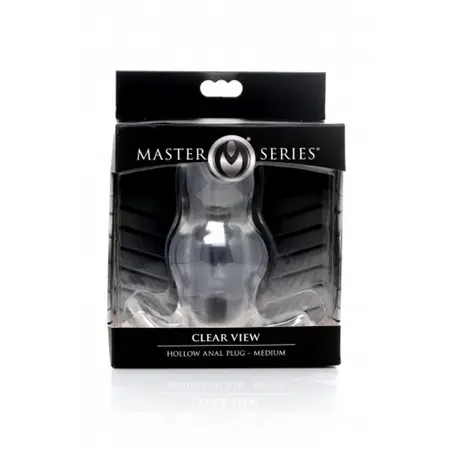 Clear View Medium Transparent Hollow Plug Intimate System TPE