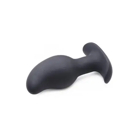 XR Brands Volt Drop Silicone Prostate Device with Vibration & E-Stim, Remote