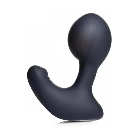 XR Brands Master Series Inflatable Prostate Massager with Remote, Black