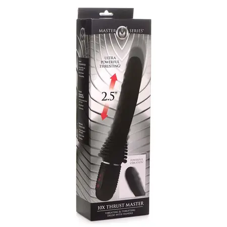 XR Brands Thrust Master crna intimna mašina sa ručkom 12.2