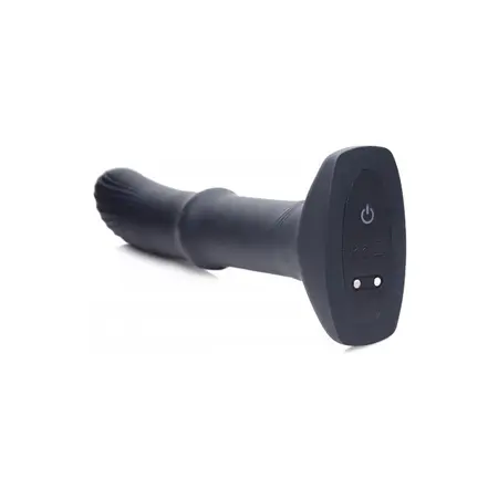 XR Brands Sliding Shaft Silicone Model with Remote Control, Black