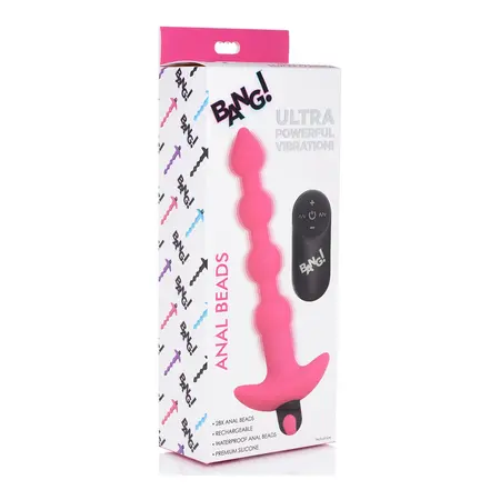 BANG Silicone Beads with 28 Modes & Wireless Remote, Waterproof, Black
