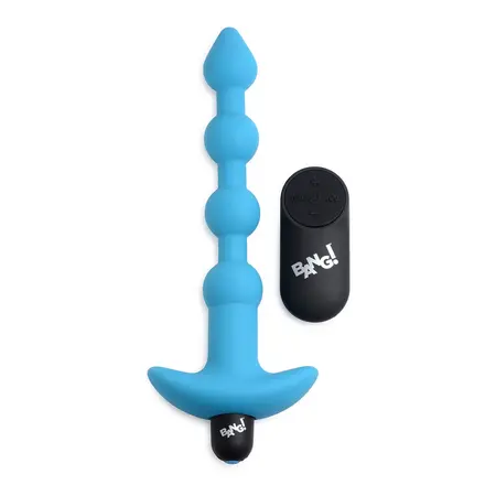 BANG Silicone Vibrating Beads with Wireless Remote, Waterproof, Black
