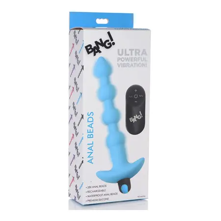 BANG Silicone Vibrating Beads with Wireless Remote, Waterproof, Black
