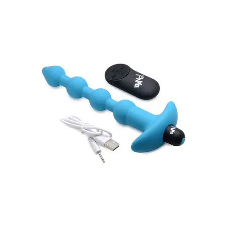 BANG Silicone Vibrating Beads with Wireless Remote, Waterproof, Black